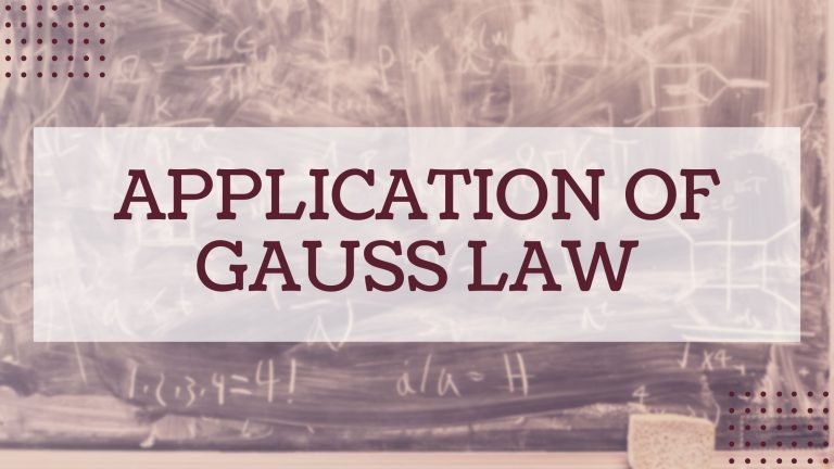 Application of Gauss Law